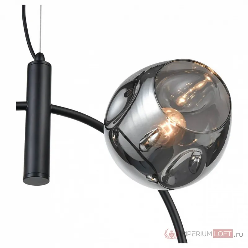 Подвесной светильник Vele Luce Astoria 742 VL5002P42 Цвет арматуры черный Цвет плафонов серый от ImperiumLoft
