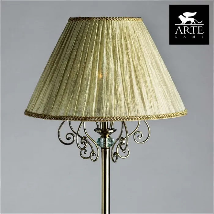 Торшер Arte Lamp Charm A2083PN-1AB Цвет арматуры бронза Цвет плафонов кремовый от ImperiumLoft
