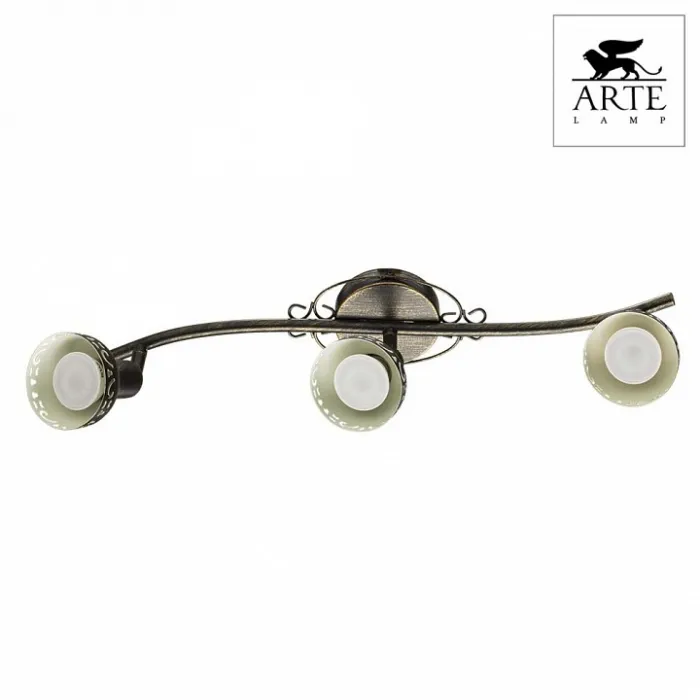Спот Arte Lamp Focus A5219PL-3BR Цвет арматуры коричневый Цвет плафонов коричневый от ImperiumLoft