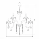 Подвесная люстра Bogate-s Lecce 310/15 Strotskis от ImperiumLoft