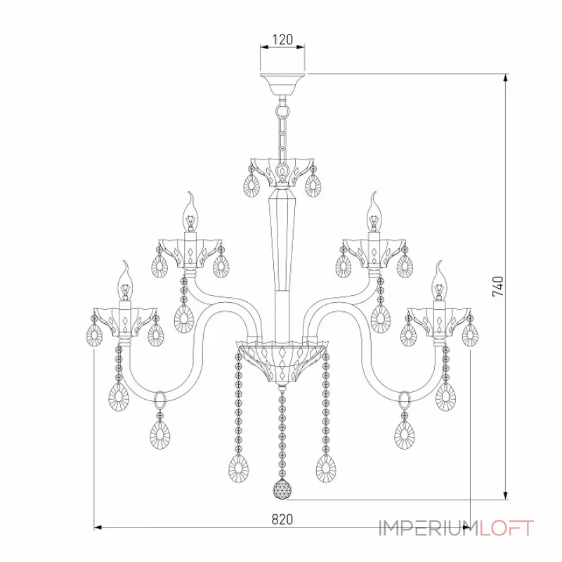 Подвесная люстра Bogate-s Lecce 310/15 Strotskis Подвесная люстра Bogate-s Lecce 310/15 Strotskis
