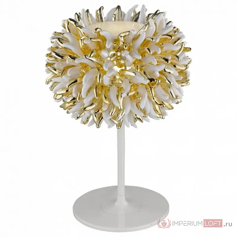 Настольная лампа декоративная Divinare Barbara 1336/03 TL-1 Цвет плафонов золото от ImperiumLoft