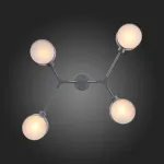 Люстра на штанге EVOLUCE Gimento SLE183702-04 Цвет арматуры серый Цвет плафонов серый от ImperiumLoft