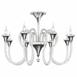 Подвесная люстра Osgona Serpente 703084 Цвет арматуры хром Цвет плафонов прозрачный от ImperiumLoft