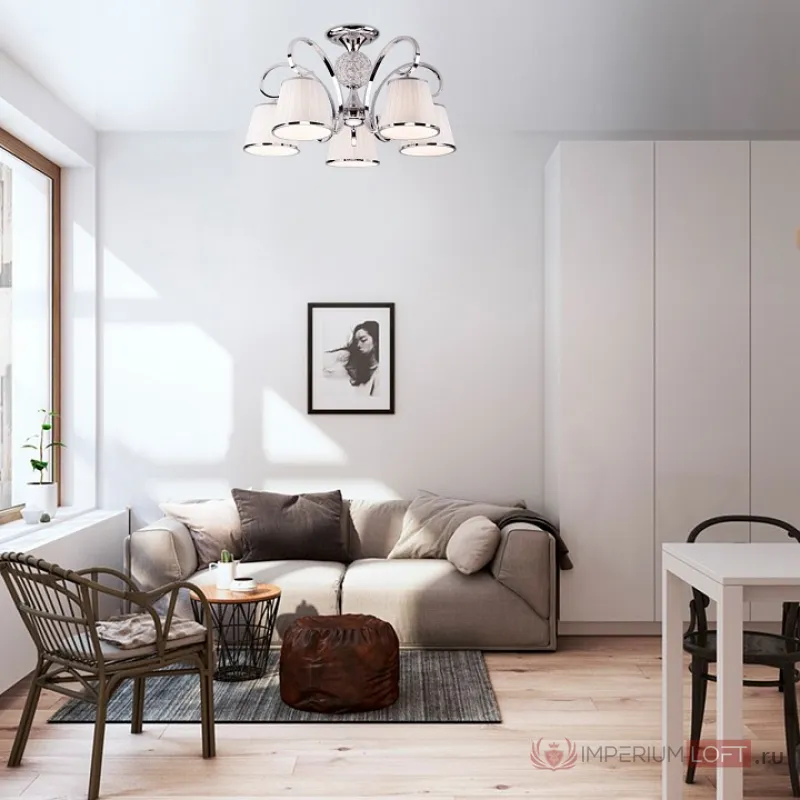 Потолочная люстра Eurosvet Tessa 60088/5 хром от ImperiumLoft