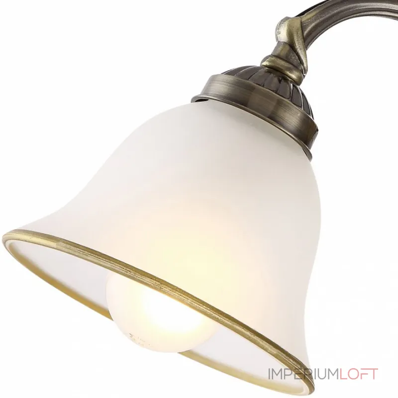 Бра Globo Odin 60208W Цвет арматуры бронза Цвет плафонов белый