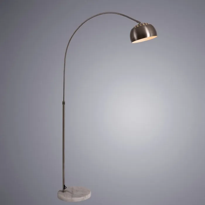 Торшер Arte Lamp Arco A8919PN-1SS Цвет плафонов серебро Цвет арматуры серебро от ImperiumLoft