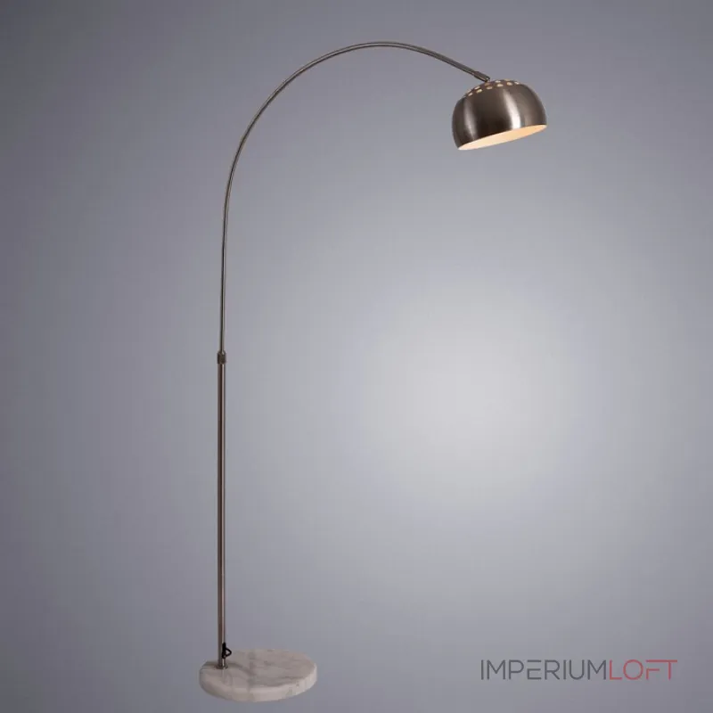 Торшер Arte Lamp Arco A8919PN-1SS Цвет плафонов серебро Цвет арматуры серебро