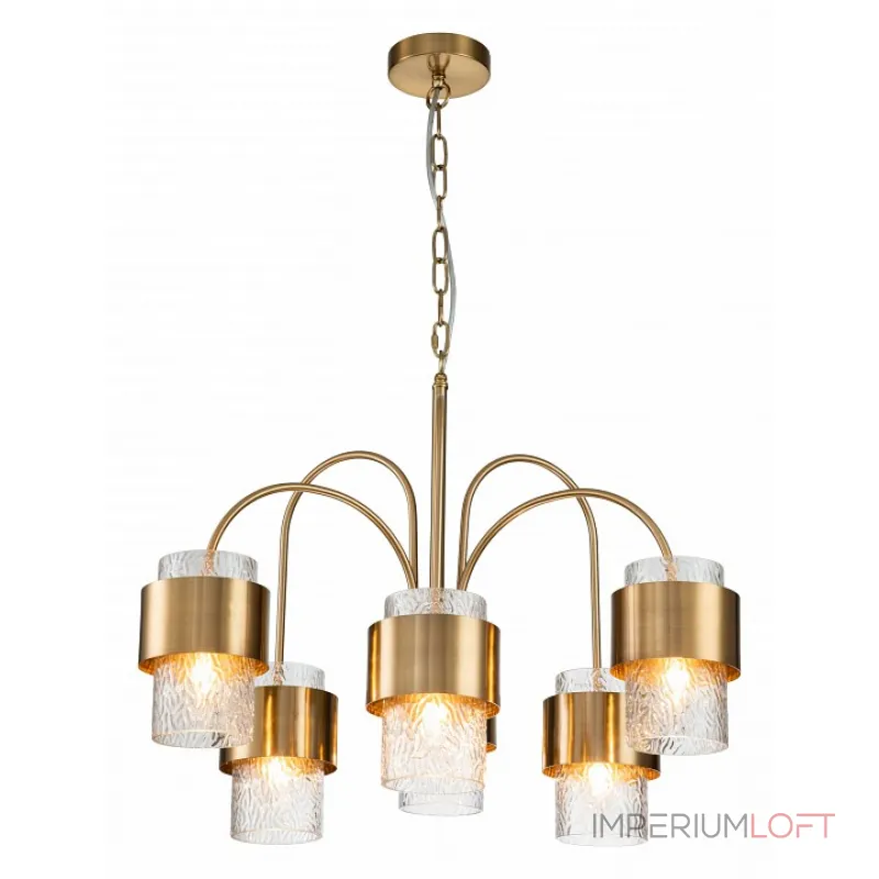 Подвесная люстра Indigo Eleganza 12019/A/6P Brass Подвесная люстра Indigo Eleganza 12019/A/6P Brass