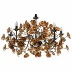 Подвесная люстра MW-Light Розенхейм 615011708 Цвет арматуры черный Цвет плафонов золото от ImperiumLoft