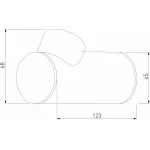 Накладной светильник Elektrostandard Ray 35134/W серый