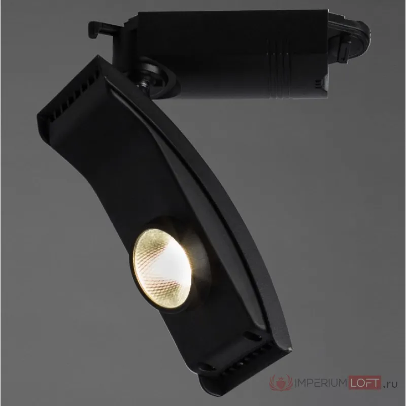Светильник на штанге Arte Lamp Track Lights A2120PL-1BK Цвет арматуры черный Цвет плафонов черный от ImperiumLoft