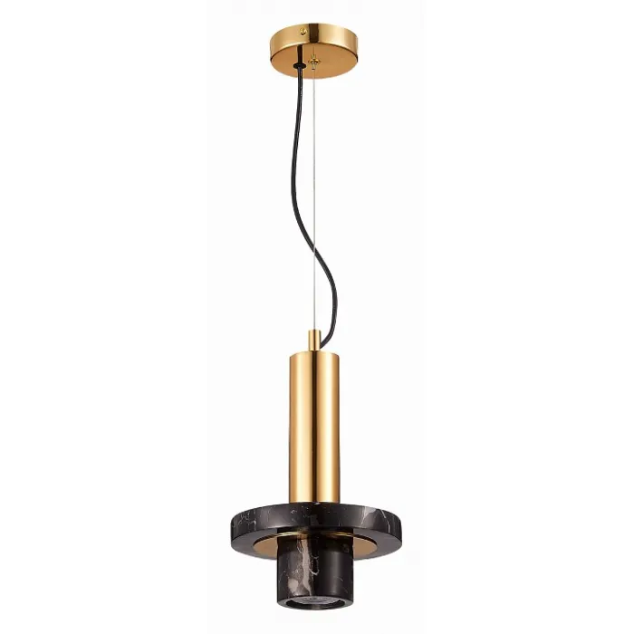 Подвесной светильник ST-Luce Pietra SL1210.403.01 Цвет арматуры золото Цвет плафонов черный от ImperiumLoft