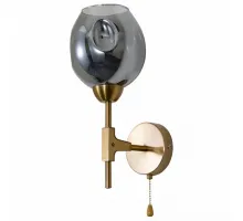 Бра Arte Lamp Yuka A7759AP-1PB Цвет плафонов серый Цвет арматуры медь