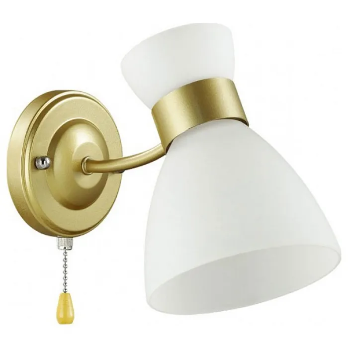 Бра Lumion Wilma 4535/1W Цвет плафонов белый Цвет арматуры латунь от ImperiumLoft
