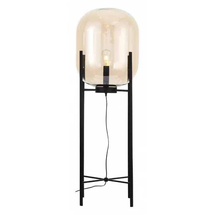 Торшер ST-Luce Burasca SL1050.525.01 Цвет арматуры черный Цвет плафонов коричневый от ImperiumLoft