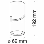 Накладной светильник Maytoni Tube C019CW-01B Цвет арматуры черный Цвет плафонов черный от ImperiumLoft
