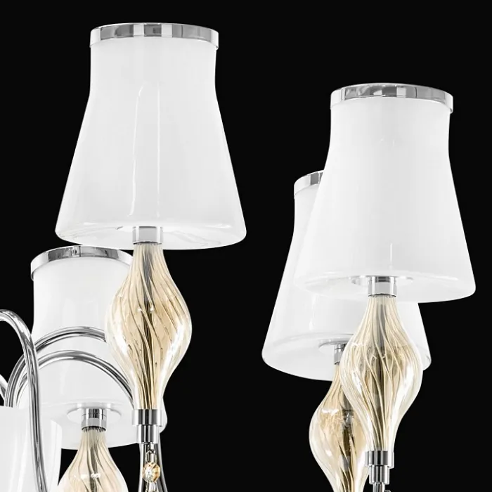 Подвесная люстра Lightstar Escica 806080 Цвет арматуры янтарный Цвет плафонов янтарный от ImperiumLoft