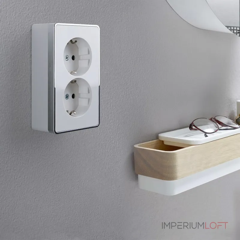 Розетка двойная с заземлением Werkel Gallant (белая) W5072101 Розетка двойная с заземлением Werkel Gallant (белая) W5072101