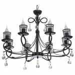 Подвесная люстра DeMarkt City Аида 16 323015608 Цвет плафонов коричневый от ImperiumLoft