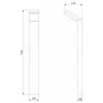 Наземный низкий светильник Elektrostandard Sensor 1542 TECHNO LED