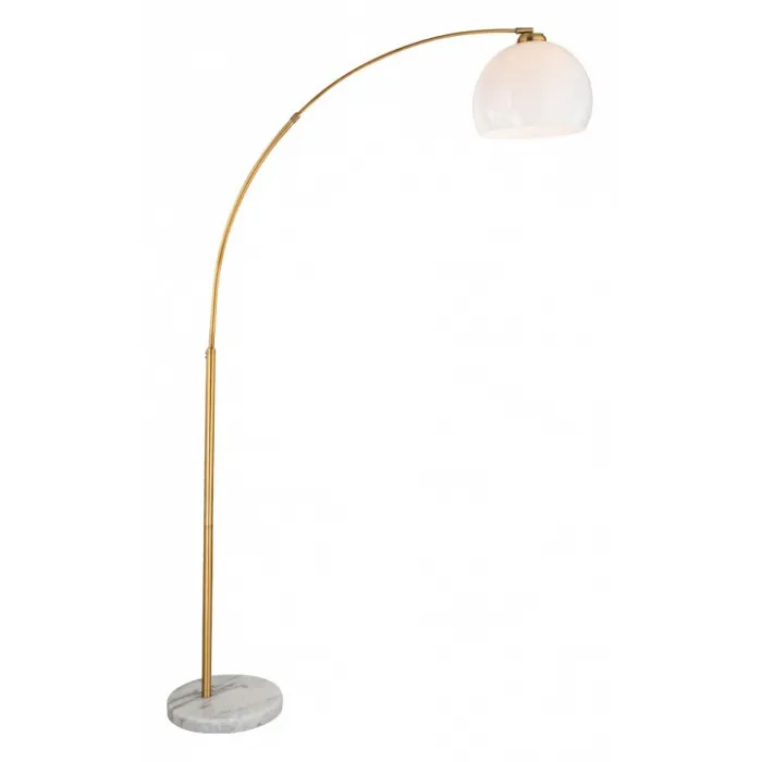 Торшер Arte Lamp Paolo A5822PN-1PB Цвет арматуры Коричневый Цвет плафонов Белый от ImperiumLoft