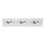 Встраиваемый светильник Lightstar Intero 16 double quadro i536060606 Цвет арматуры белый Цвет плафонов желтый