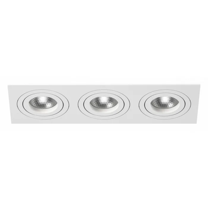 Встраиваемый светильник Lightstar Intero 16 double quadro i536060606 Цвет арматуры белый Цвет плафонов желтый от ImperiumLoft