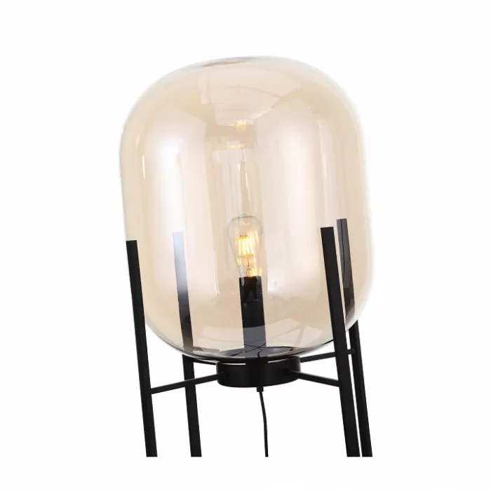 Торшер ST-Luce Burasca SL1050.525.01 Цвет арматуры черный Цвет плафонов коричневый от ImperiumLoft