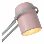 Настольная лампа офисная Lucide Bastin 05535/01/66 Цвет плафонов розовый Цвет арматуры серый от ImperiumLoft