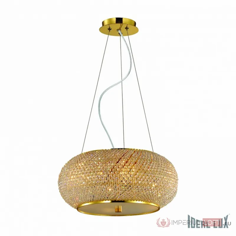 Подвесной светильник Ideal Lux Pasha PASHA&#039; SP6 ORO Цвет арматуры золото Цвет плафонов прозрачный от ImperiumLoft