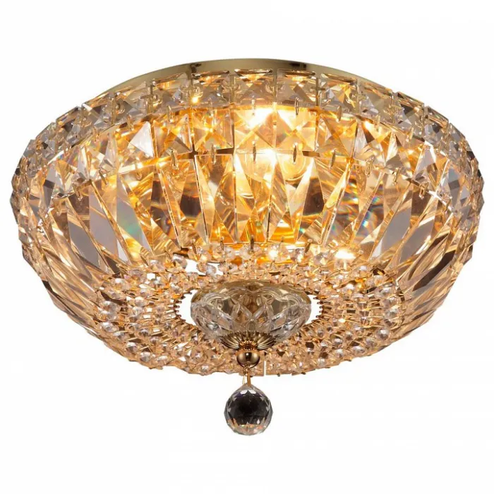 Накладной светильник TopLight Loraine TL1164-3D1 Цвет арматуры золото Цвет плафонов прозрачный от ImperiumLoft
