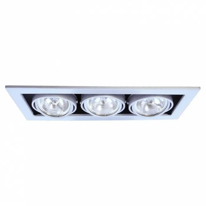 Встраиваемый светильник Arte Lamp Technika 2 A5930PL-3SI Цвет арматуры серебро Цвет плафонов серебро от ImperiumLoft