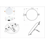 Встраиваемый светильник Arte Lamp Prior A7983PL-1WH Цвет плафонов белый Цвет арматуры белый