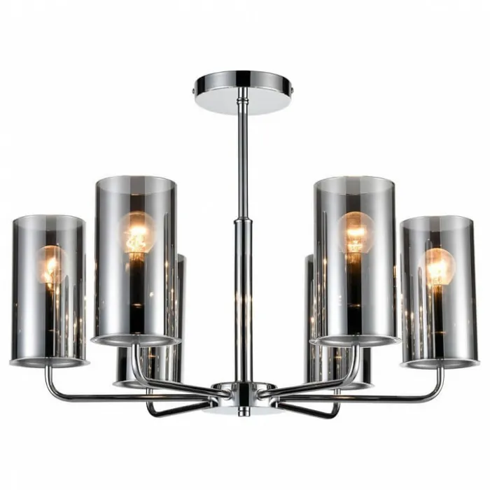 Люстра на штанге Vele Luce Licia VL1923L06 Цвет арматуры хром Цвет плафонов серый от ImperiumLoft