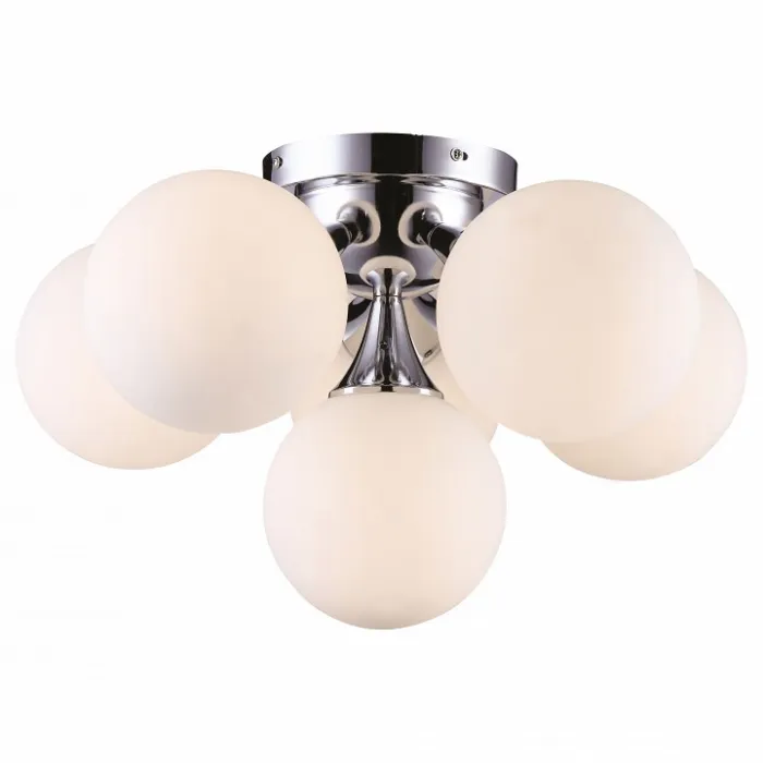 Потолочная люстра Arte Lamp Gelataio A2560PL-6CC Цвет арматуры хром Цвет плафонов белый от ImperiumLoft