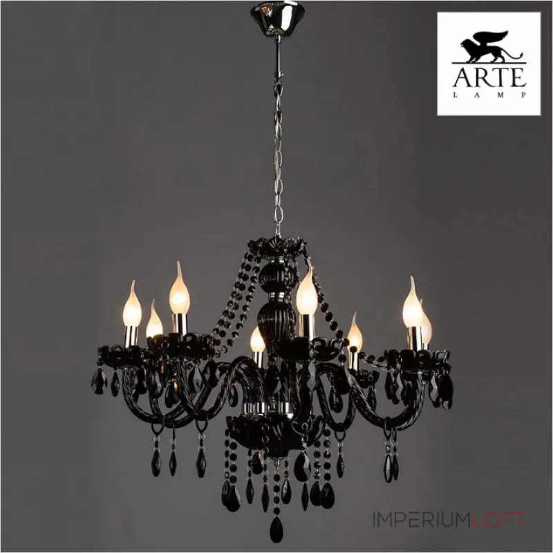 Подвесная люстра Arte Lamp Teatro A3964LM-8BK 