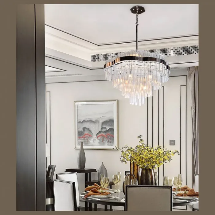 Подвесной светильник DeLight Collection Crystal Chemistry GP15071-L nickel от ImperiumLoft