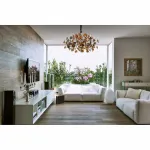 Подвесная люстра MW-Light Розенхейм 615011708 Цвет арматуры черный Цвет плафонов золото от ImperiumLoft