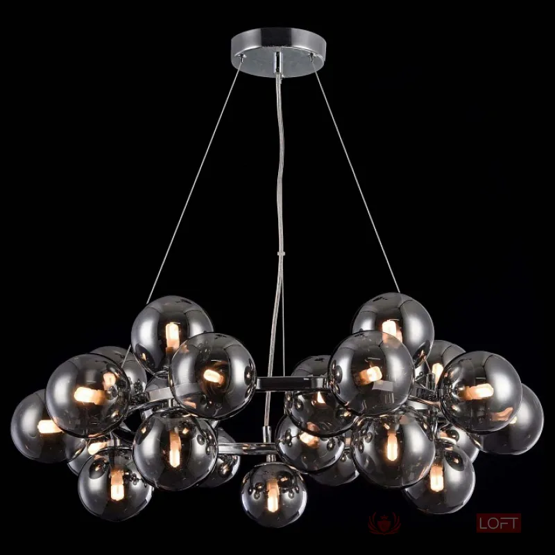 Подвесная люстра Maytoni Dallas MOD548PL-25CH Цвет арматуры хром Цвет плафонов серый от ImperiumLoft