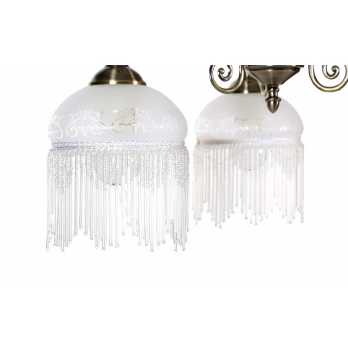 Подвесная люстра Arte Lamp Victoriana A3191LM-3AB Цвет арматуры бронза Цвет плафонов белый от ImperiumLoft