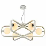 Подвесная люстра Maytoni Avola MOD431-PL-06-WS Цвет арматуры серебро Цвет плафонов белый от ImperiumLoft