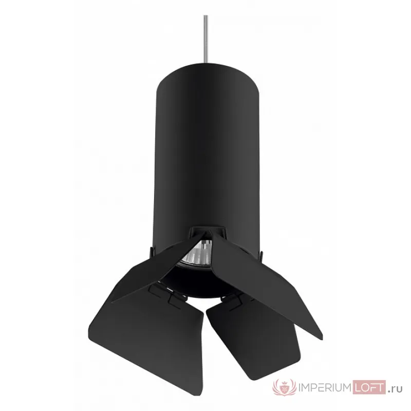 Подвесной светильник Lightstar Rullo RP487437 Цвет плафонов черный Цвет арматуры черный от ImperiumLoft