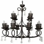 Подвесная люстра DeMarkt City Аида 16 323016512 Цвет плафонов коричневый от ImperiumLoft