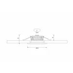 Встраиваемый светильник Donolux DL18891 DL18891/20W White R Dim Цвет арматуры черный от ImperiumLoft
