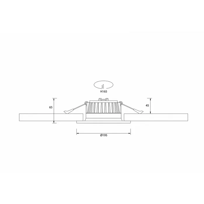 Встраиваемый светильник Donolux DL18891 DL18891/20W White R Dim Цвет арматуры черный от ImperiumLoft