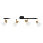 Спот Arte Lamp Falena A3117PL-4BK Цвет арматуры Черный Цвет плафонов Белый от ImperiumLoft Спот Arte Lamp Falena A3117PL-4BK Цвет арматуры Черный Цвет плафонов Белый от ImperiumLoft