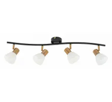 Спот Arte Lamp Falena A3117PL-4BK Цвет арматуры Черный Цвет плафонов Белый Спот Arte Lamp Falena A3117PL-4BK Цвет арматуры Черный Цвет плафонов Белый