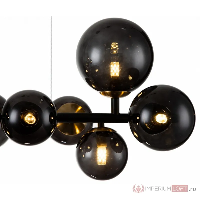 Подвесная люстра Indigo Molecola 11018/10P Black от ImperiumLoft
