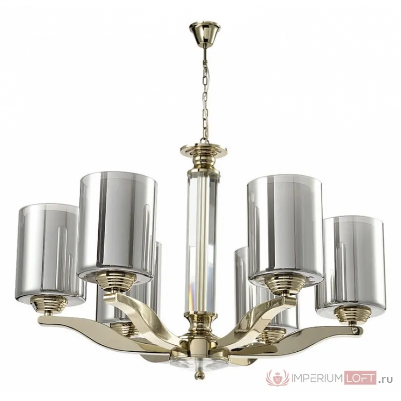 Подвесная люстра Newport 7900 7906/C gold Цвет арматуры золото Цвет плафонов прозрачный от ImperiumLoft